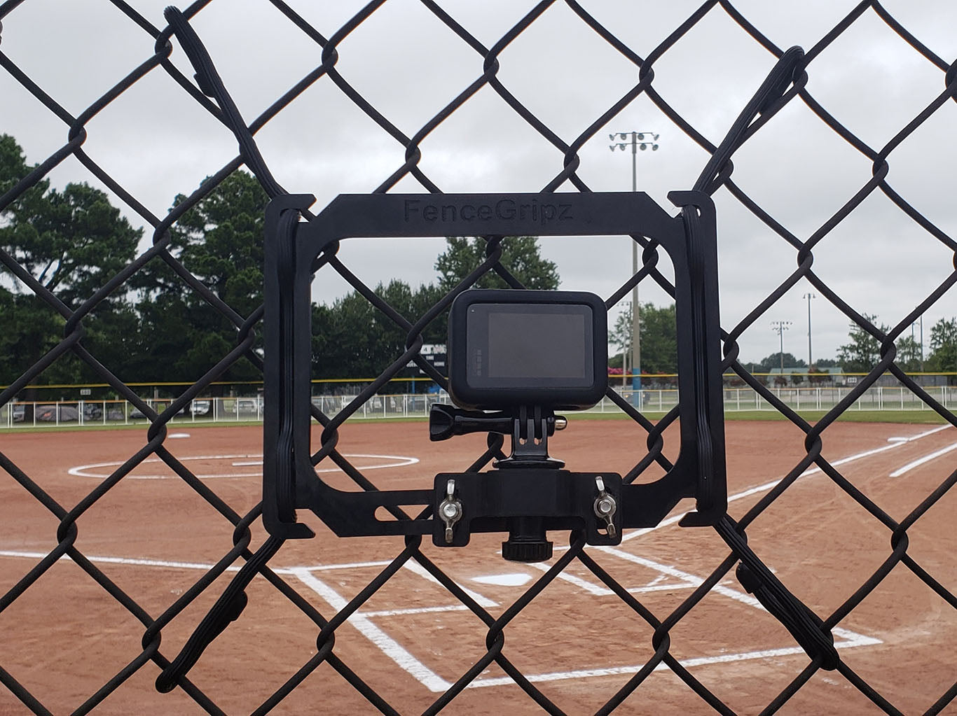 GoPro chain link fence mount